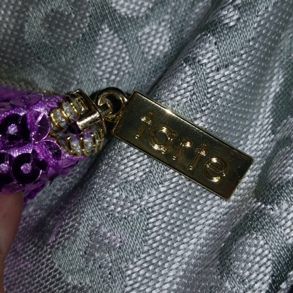 Sequin Flamingo Tarte Makeup Bag - Picture 3 of 5